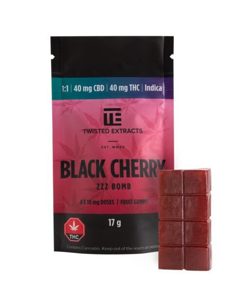 Twisted Extracts – Black Cherry Zzz Bomb 80MG 1:1